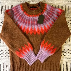 All Saints Falka Jumper Camel Multi Sweater